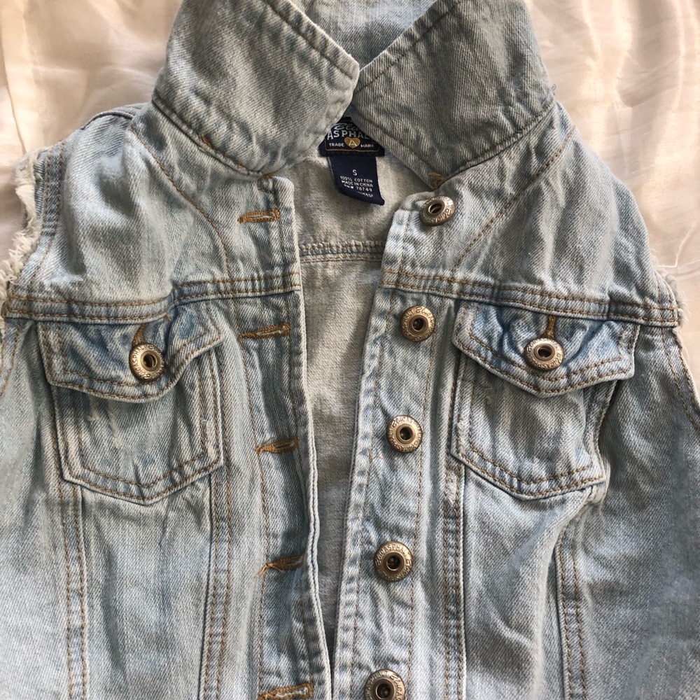 Crop top jean jacket - brand new